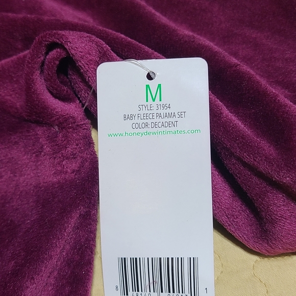 Honeydew soft fleece long sleeve pajama top size M - Picture 6 of 7